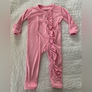 Posh Peanut Ruffle One Piece, 0-3 months